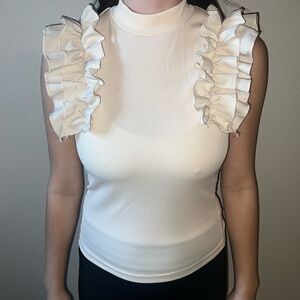Ruffle sleeve top